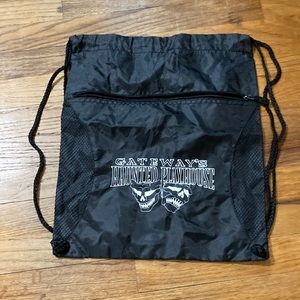 Gateway’s haunted playhouse drawstring backpack